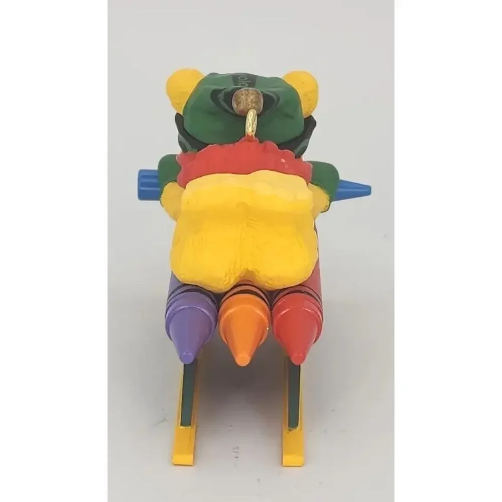 1998 Hallmark‎ Keepsake Bright Sledding Colors Crayola Christmas Ornament U236